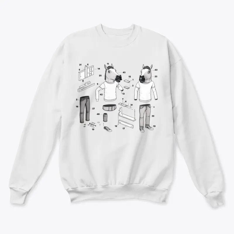 Horse Building Set Sweatshirt